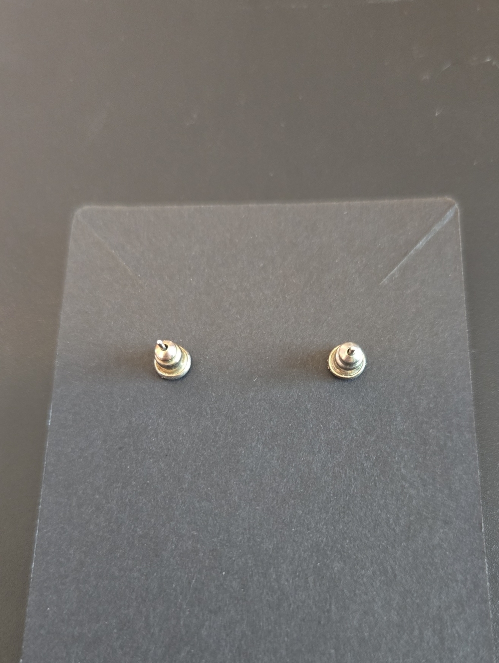 Gold and Silvee Tone Detailed Round Statement Earrings - Picture 3 of 3